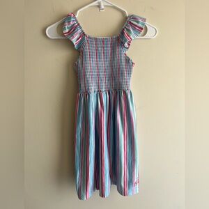 Colorful Striped Kids Dress